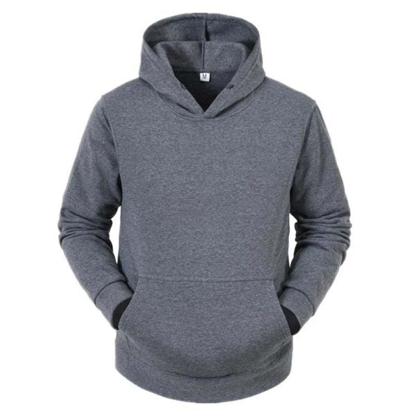 Solid Color Men’s Hoodie | Long Sleeve | Regular Fit | Casual Unisex Sweatshirt