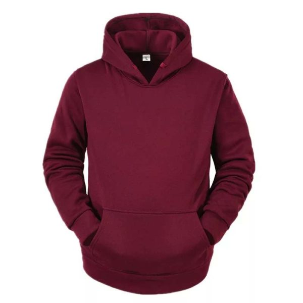 Solid Color Men’s Hoodie | Long Sleeve | Regular Fit | Casual Unisex Sweatshirt